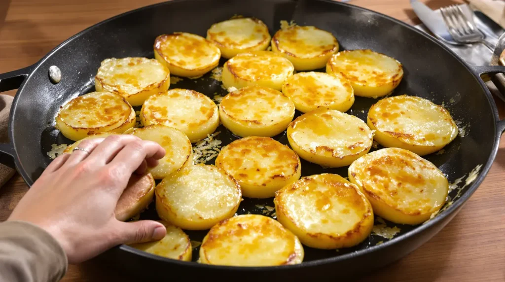 « Je les prépare en 10 minutes pour toute la famille » : mes galettes de pommes de terre crousti-dorées au four, nettement plus légères que des frites