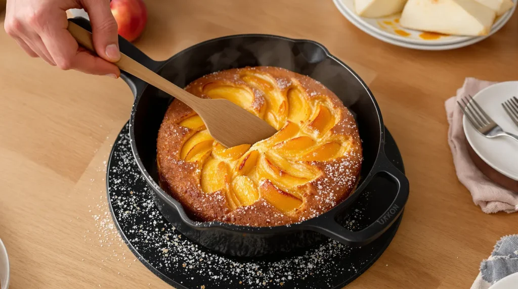 Ce gâteau aux pommes sans four te sauvera (prêt en 10 min à la poêle)