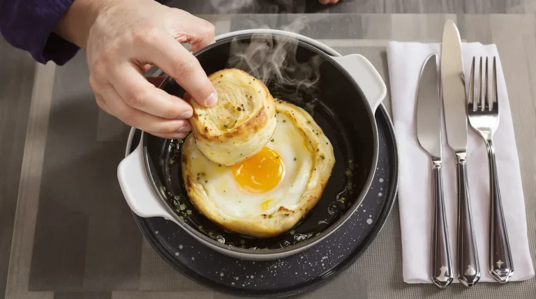 « Un vrai goût d&rsquo;enfance » : Laurent Mariotte craque pour cette recette d&rsquo;œufs cocotte au légume star du printemps